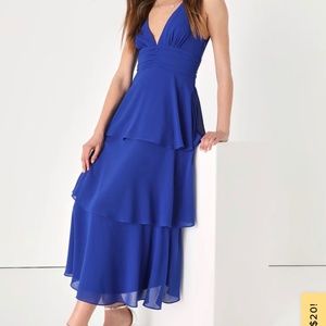 Lulus Tiered Midi Dress